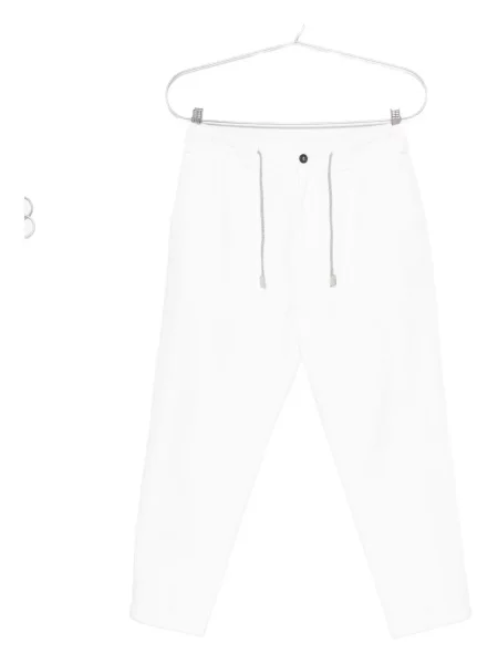 Pantaloni Eleventy alb