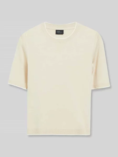 Sweter o kroju regular fit z mieszanki S.oliver Black Label beżowy
