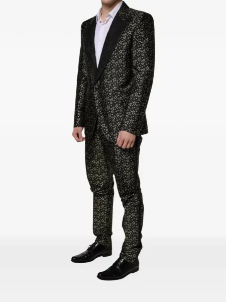 Costum Dolce & Gabbana din jacard negru