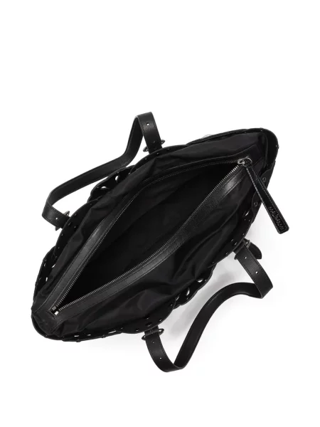Geantă shopper Maliparmi cu model floral negru