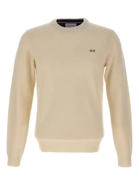 Pulover Sun68 cu broderie cu decolteu rotund