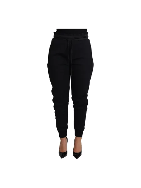 Joggery Dolce And Gabbana z logo czarne