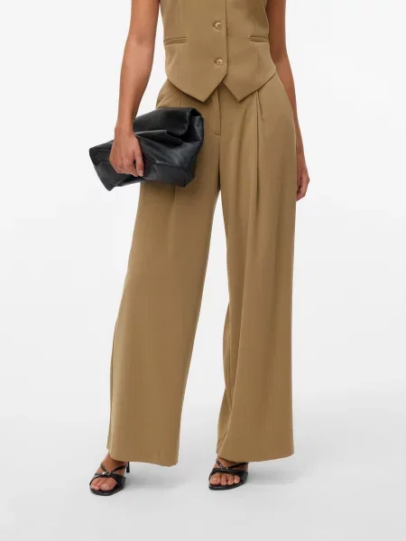VERO MODA Pantaloni cutați VMTENA' kaki