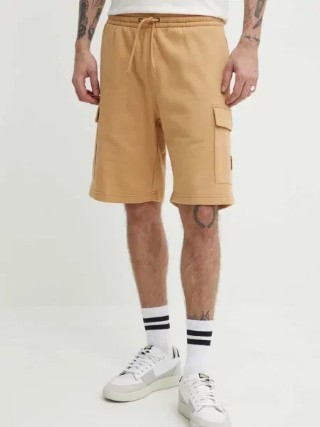 Къс панталон Timberland кафяво оранжево