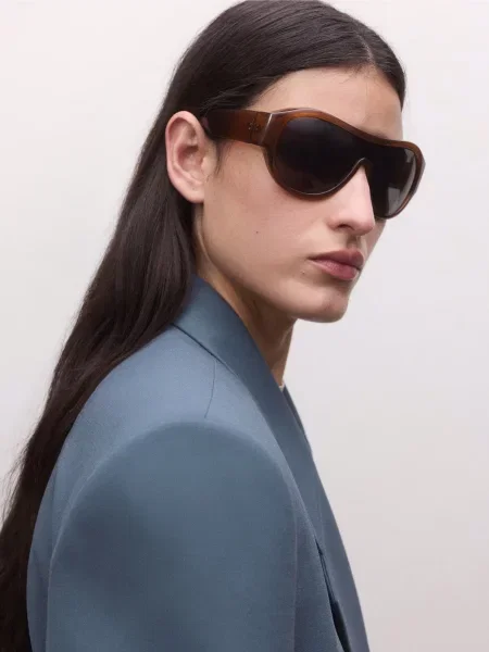 Піджак MANGO поліестер/вовна синій