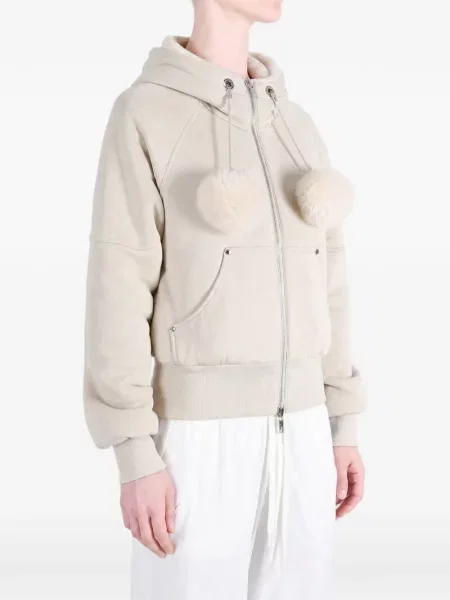 Reversibil hanorac cu glugă Moose Knuckles cu pompoane