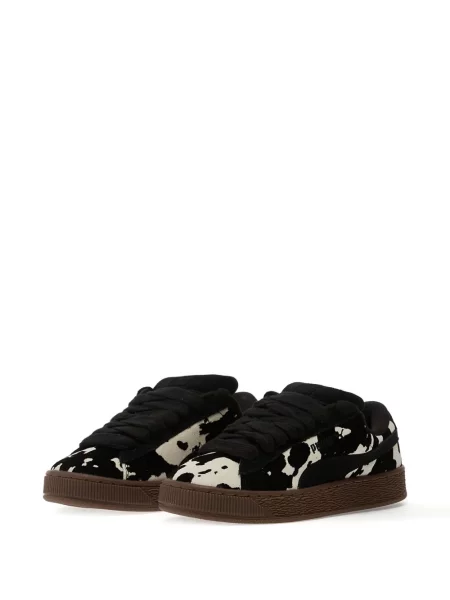 Sneakerși Puma Suede din piele de căprioară negru