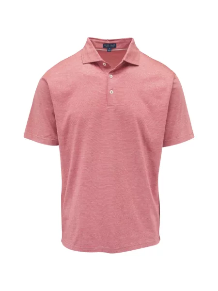 Gulerat tricou polo Peter Millar roz