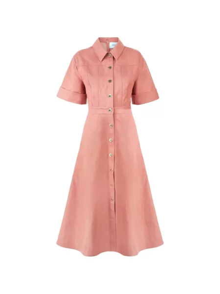 Rochie midi Carolina Herrera până la genunchi de costum portocaliu