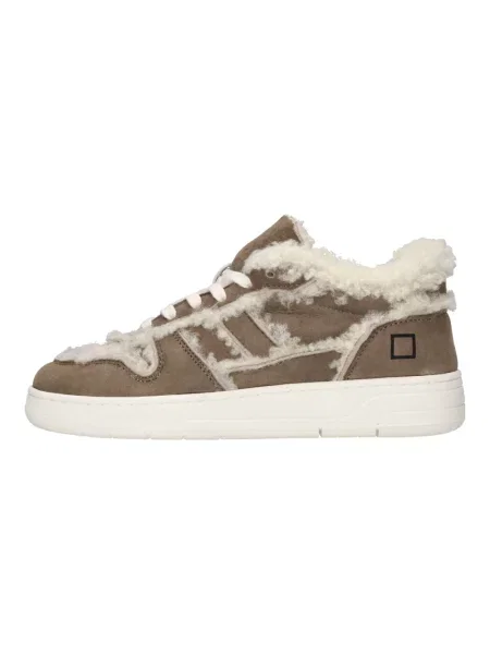 Sneakersy D.a.t.e. zamszowe brązowe