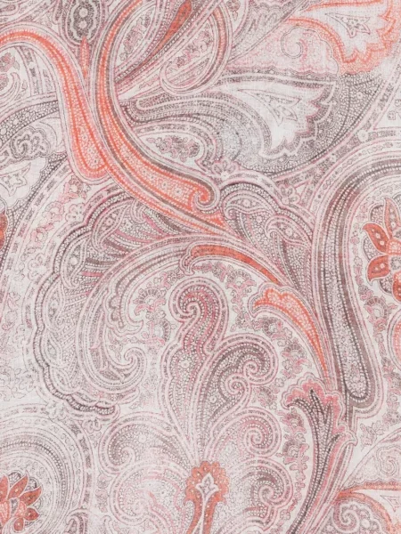 Κασκόλ Dell'oglio με σχέδιο paisley λευκό