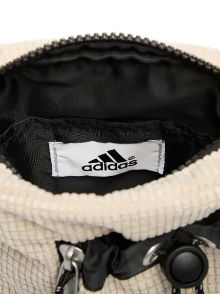 Футбол тениска с дълъг ръкав Adidas на райета мъниста бяло