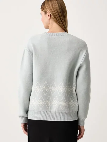 Guess sweter LILY niebieski