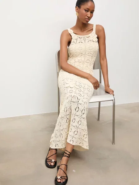 Answear.LAB sandale de piele negru