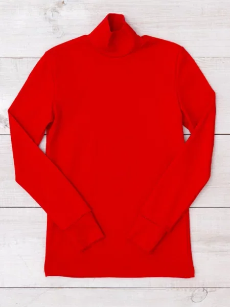 Гольф свитер носи своє красный