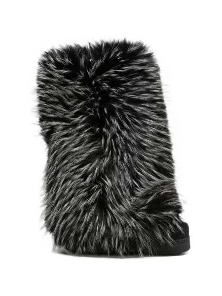 Botine Inuikii din piele de oaie negru