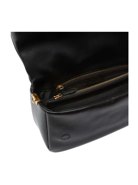 Pinko De piele geantă pe umăr CLICK SOFT negru