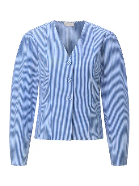 Rich & Royal Bluză azuriu alb