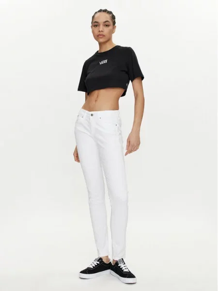 Vans Majica Flying V Crew Crop Ii Regular Fit črna