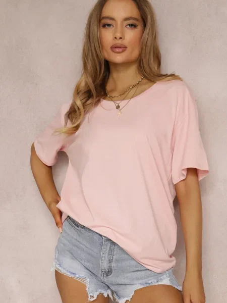 Tricou deschis Eraela roz