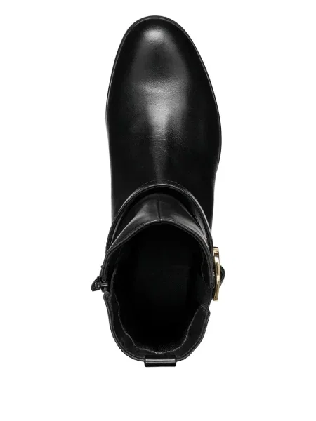 Botine Geox cu cataramă negru