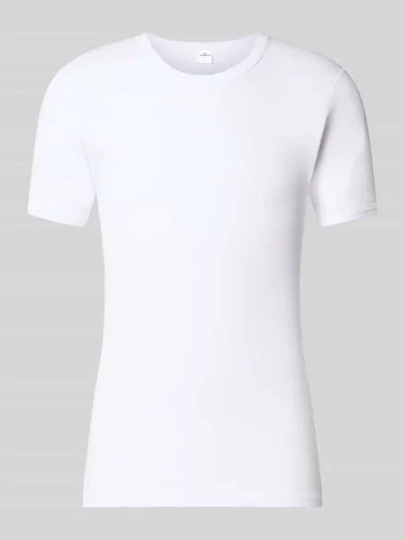 T-shirt z bawełny z okrągłym dekoltem Götzburg 1889 biała
