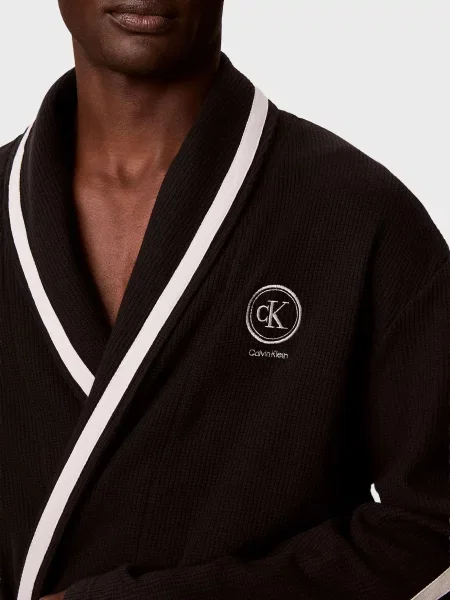 Халат Calvin Klein на запах черный