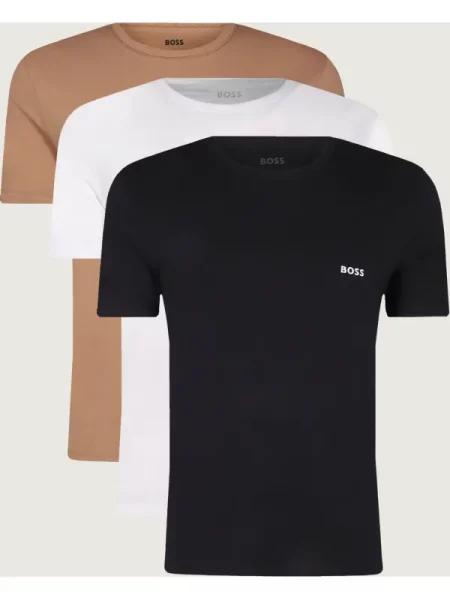 Tricou Hugo Boss T-Shirt Classic Beige/ Black/ White L negru