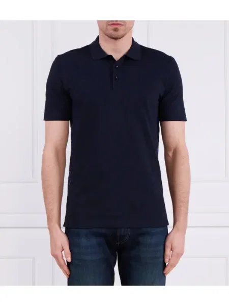 BOSS BLACK Polo Parlay negru