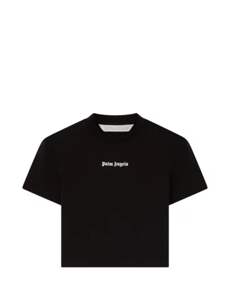 Decupat tricou Palm Angels cu imagine negru