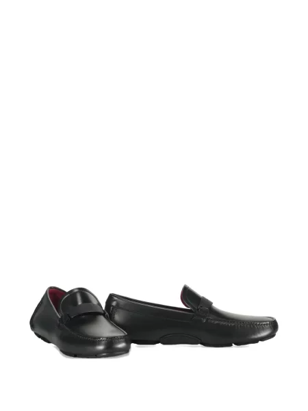 Kožne loaferice Ferragamo crna