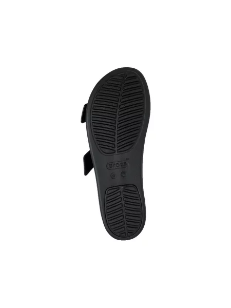Papuci tip mules Crocs cu cataramă negru