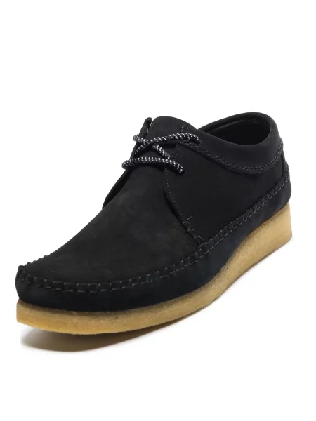 Nėriniuotos bateliai Clarks Originals su raišteliais juoda