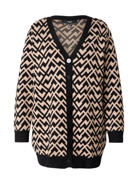 Vero Moda Curve Kardigán VMCARIA béžová čierna