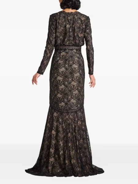 Lung rochie maxi Tadashi Shoji negru