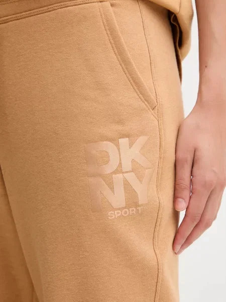 Спортивні штани Dkny однотонні коричневий