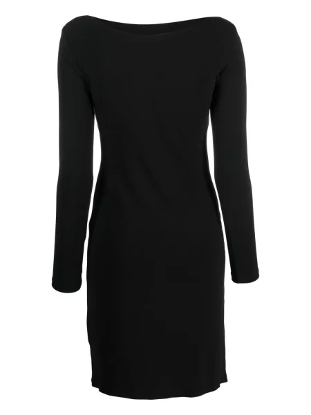 Oblekové šaty Versace Pre-owned s výstřihem do v černé
