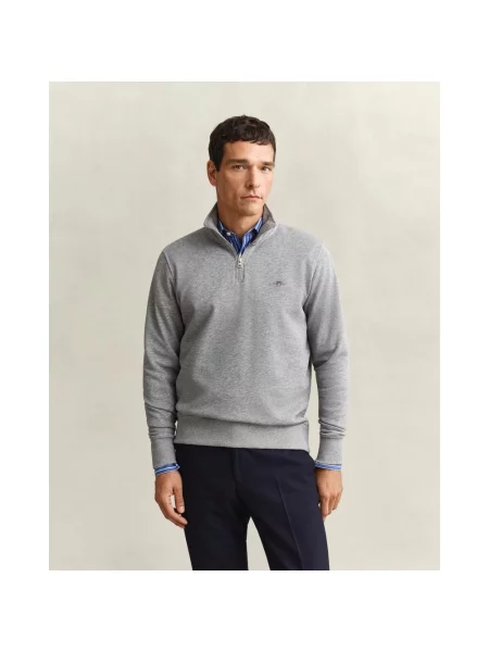 Bluza Gant Shield Half Zip S szara