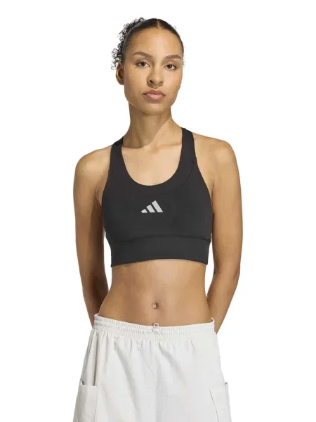 ADIDAS PERFORMANCE Sutien sport negru alb