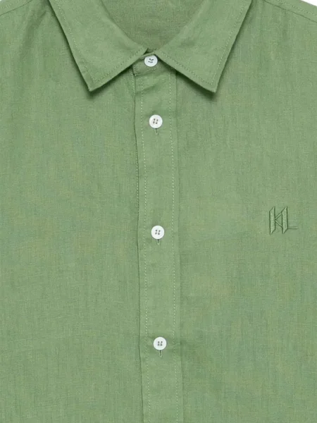Cămașă Karl Lagerfeld cu broderie verde