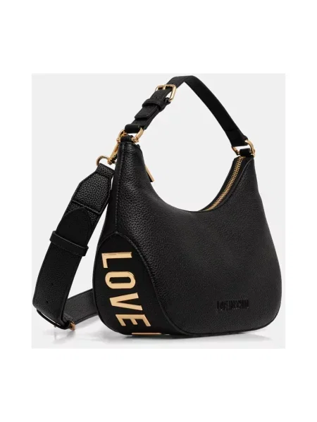 Torebka Love Moschino z logo czarna