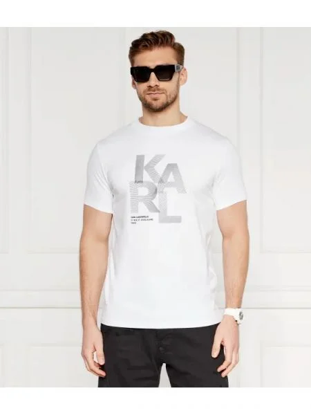 Karl Lagerfeld Tricou alb