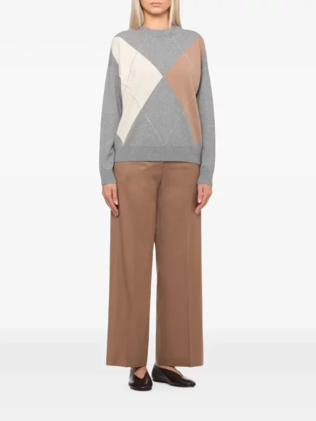Colier Peserico cu model argyle gri