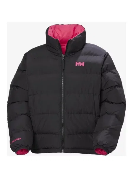 Kurtka Helly Hansen Yu 23 odwracalna puchowa różowa XS czarna
