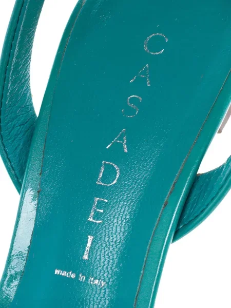 Sandale Casadei din piele verde