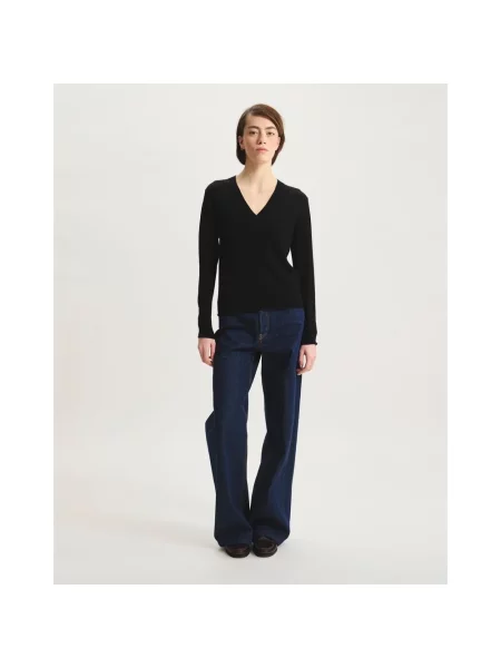 Sweter Ines De La Fressange Paris wełniany czarny