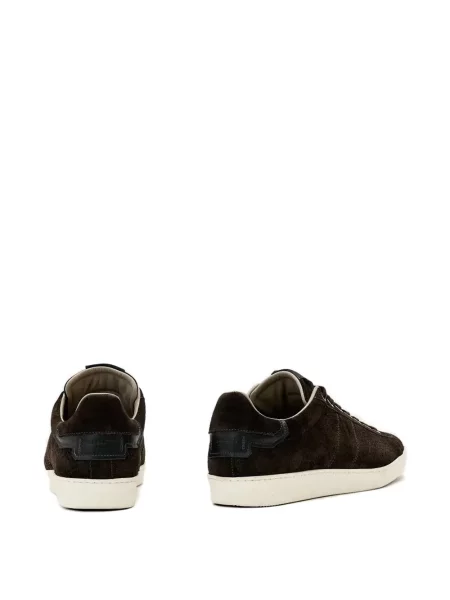 Fűzős szarvasbőr sneaker Allsaints barna