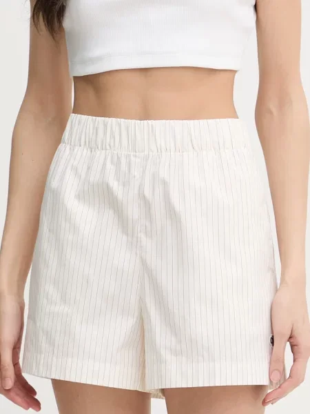 Calvin Klein Jeans σορτς γυναικεία μπεζ