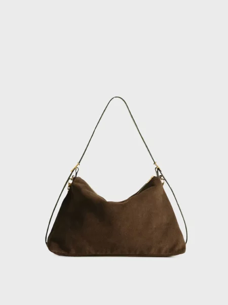 Замшева сумка Zadig&voltaire коричнева