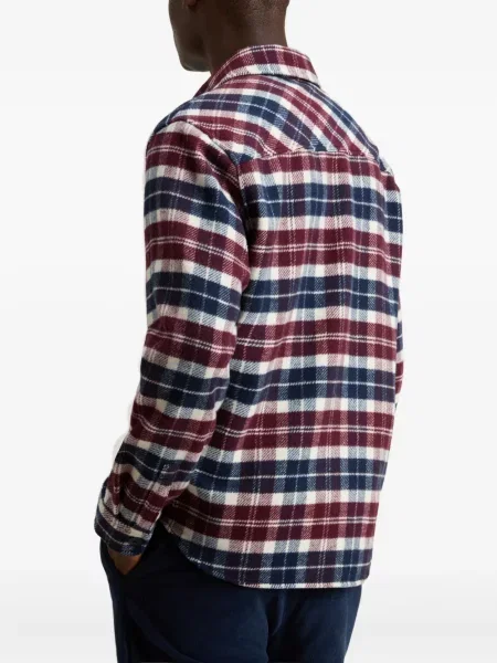 Geacă Woolrich în carouri albastru